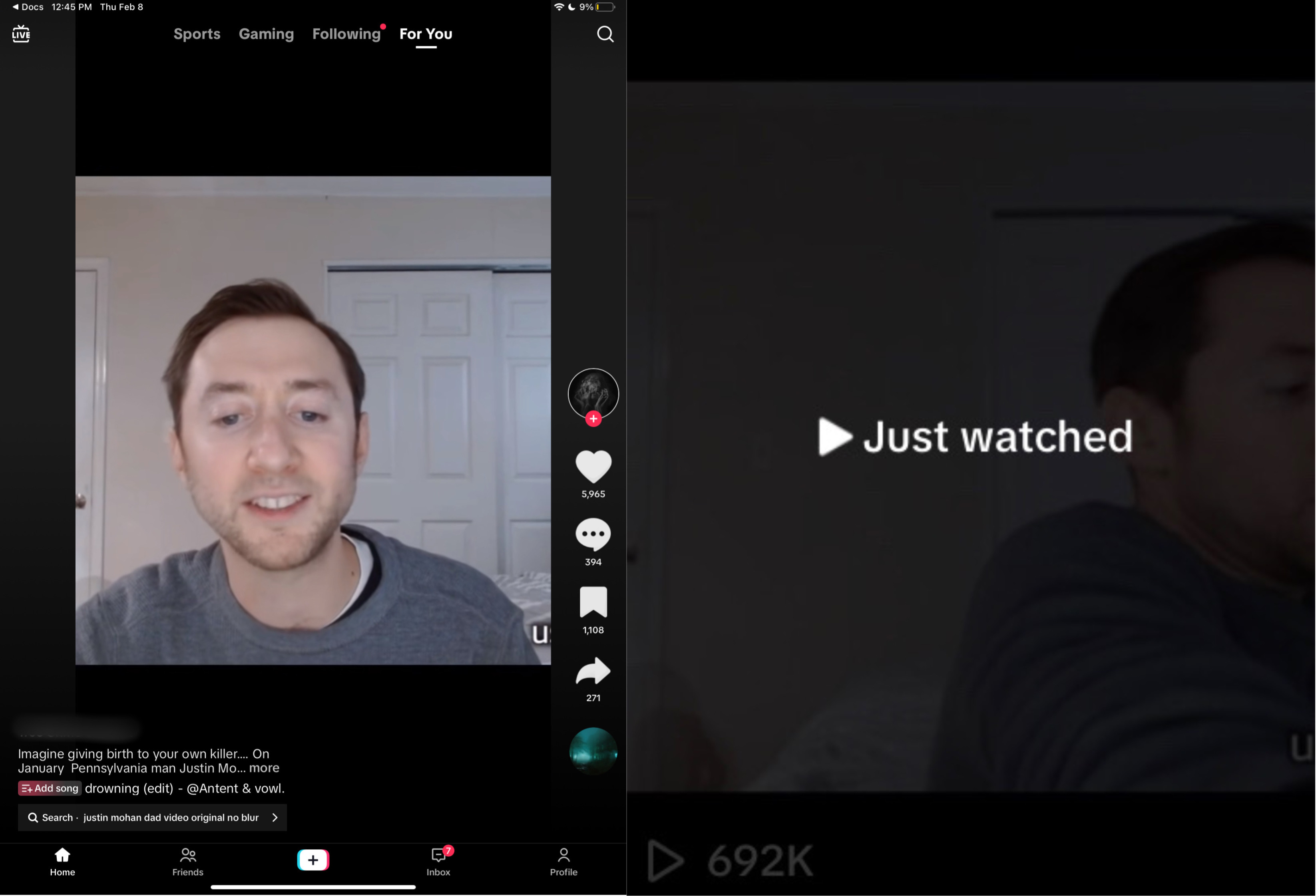 Video circulating Mohn's far-right tirade has oover 690k views on TikTok 