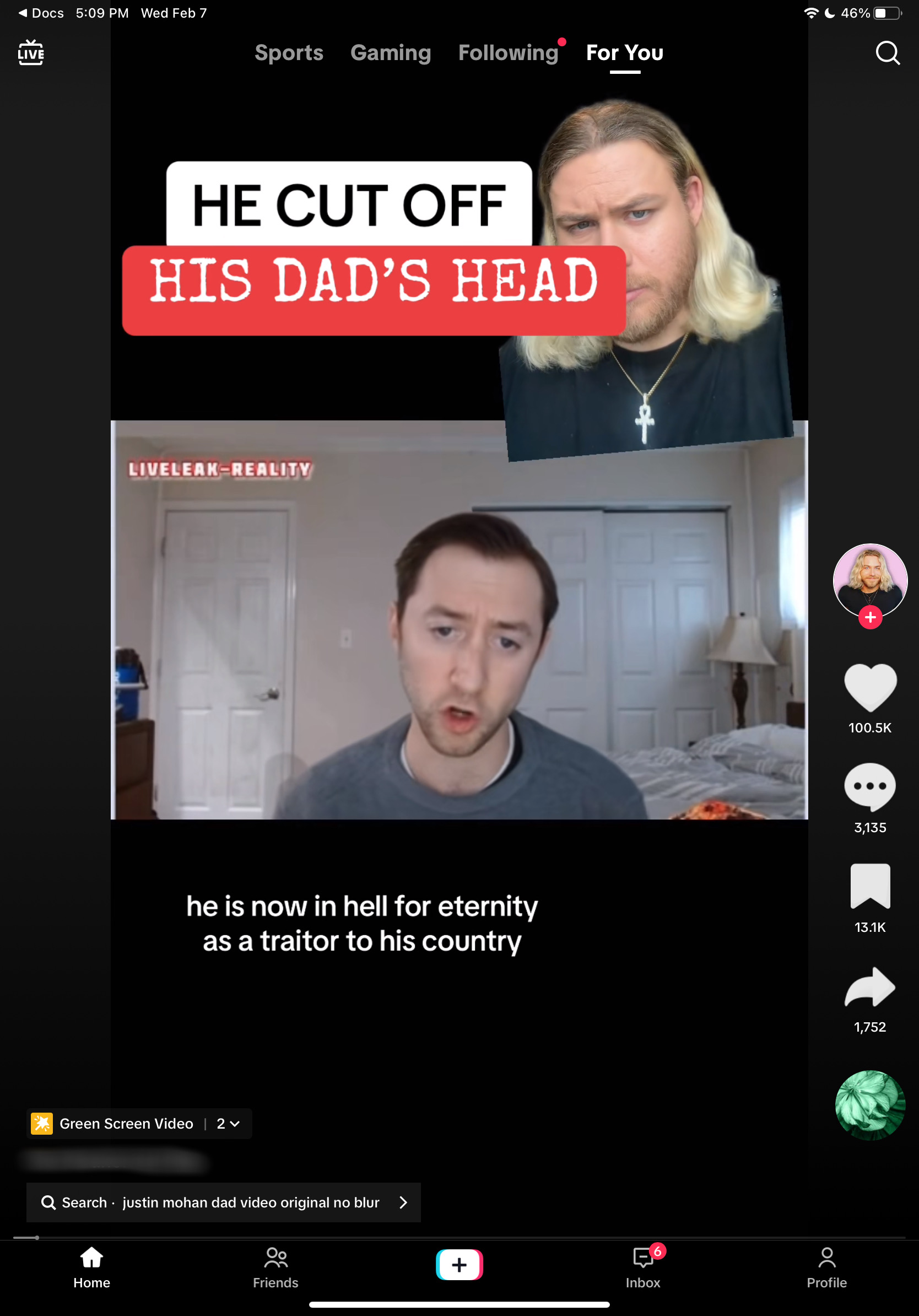 TikTok suggests: "justin mohan dad video original no blur" 