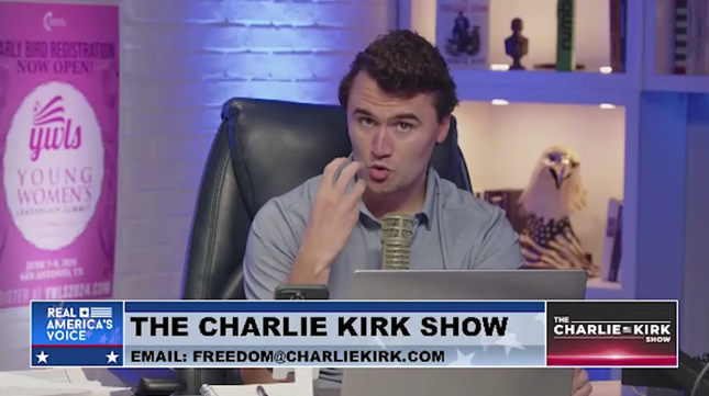 Charlie Kirk pushes the “great replacement” conspiracy: “They won't
