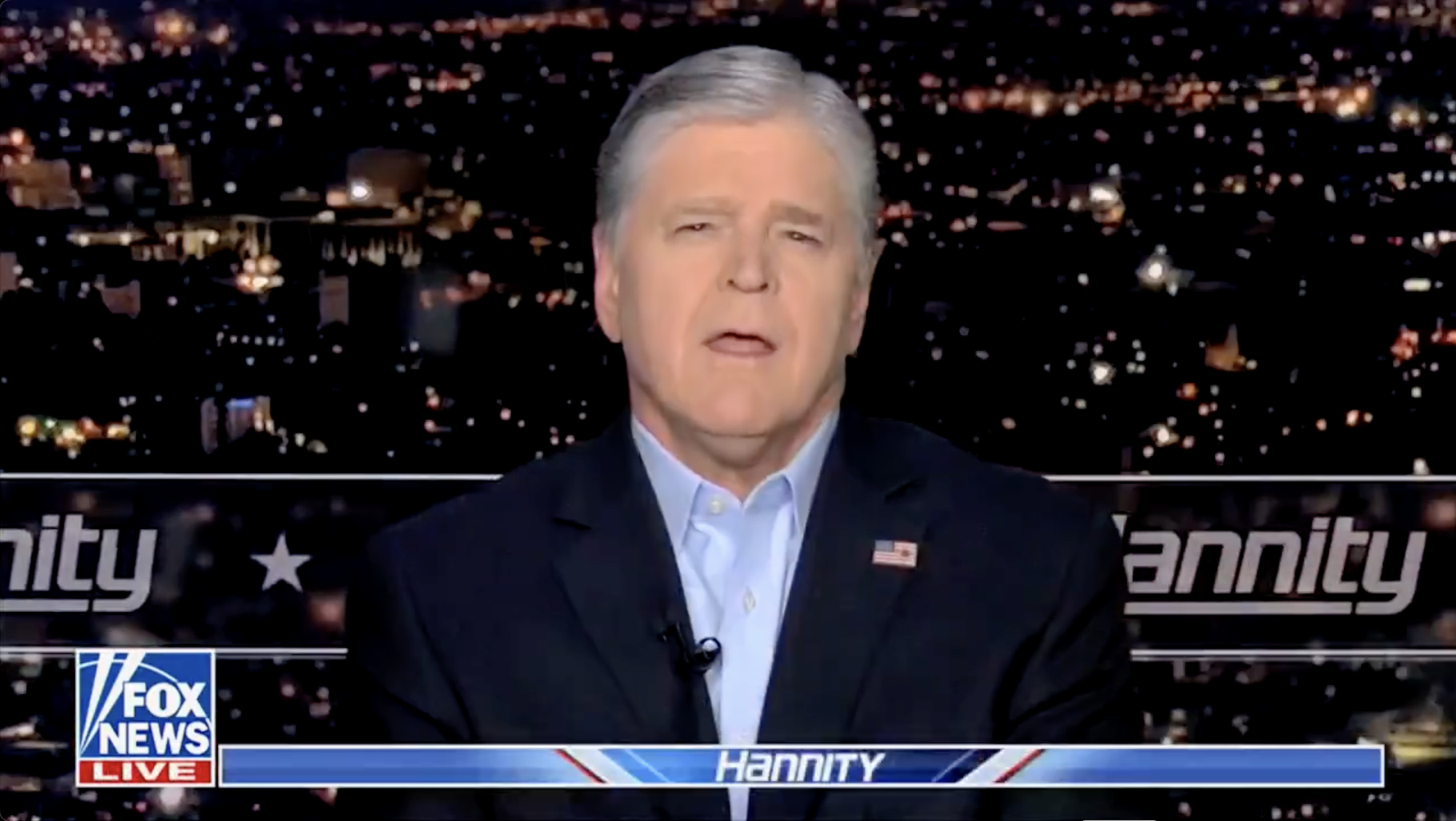 Sean Hannity says he was frightened by "Jacked Up Joe" Biden's State of ...