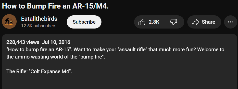 YouTube screenshot showing autosear insertion 