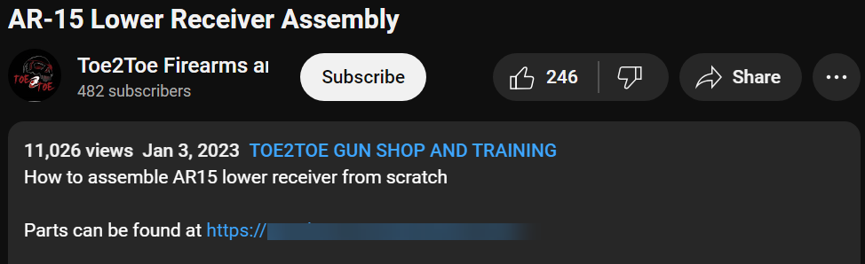 YouTube screenshot showing autosear insertion 