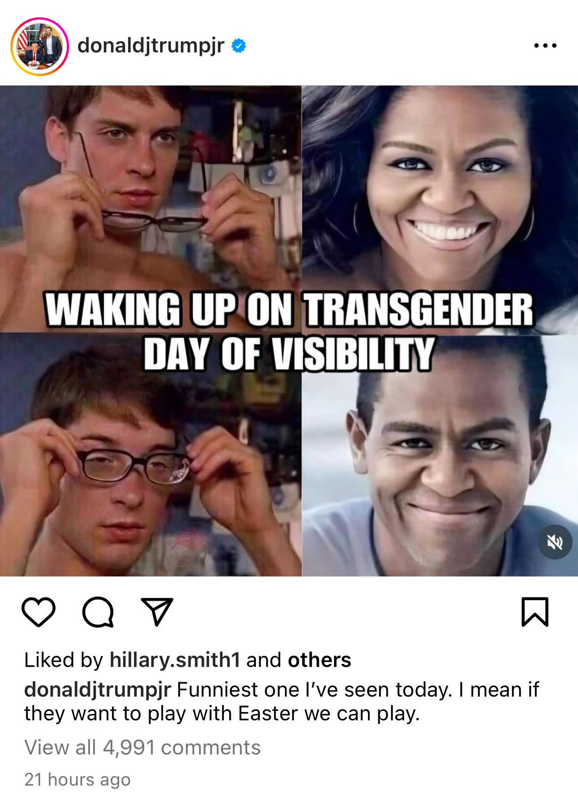 Don Jr Michelle Obama