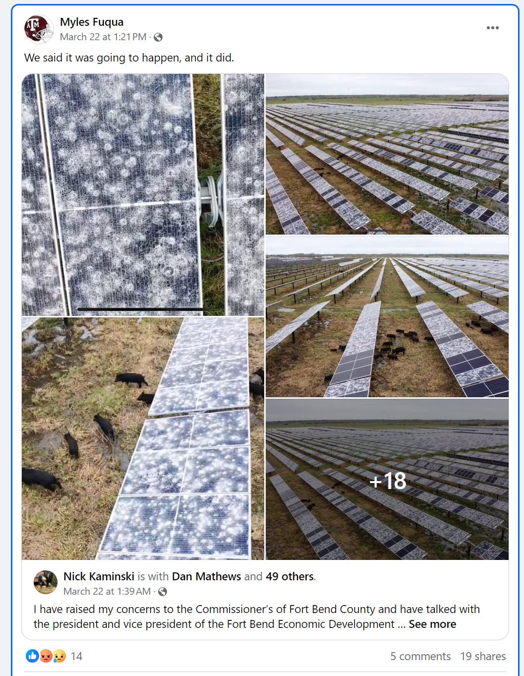 Myles Fuqua stop solar farms 
