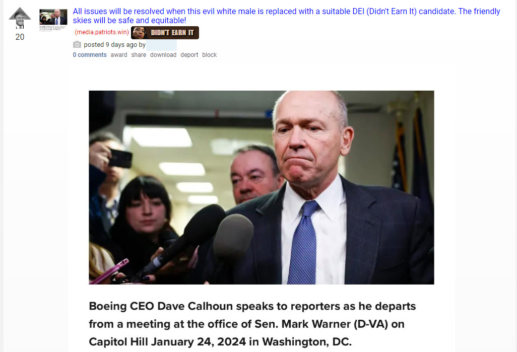 A screenshot of a post from The Donald