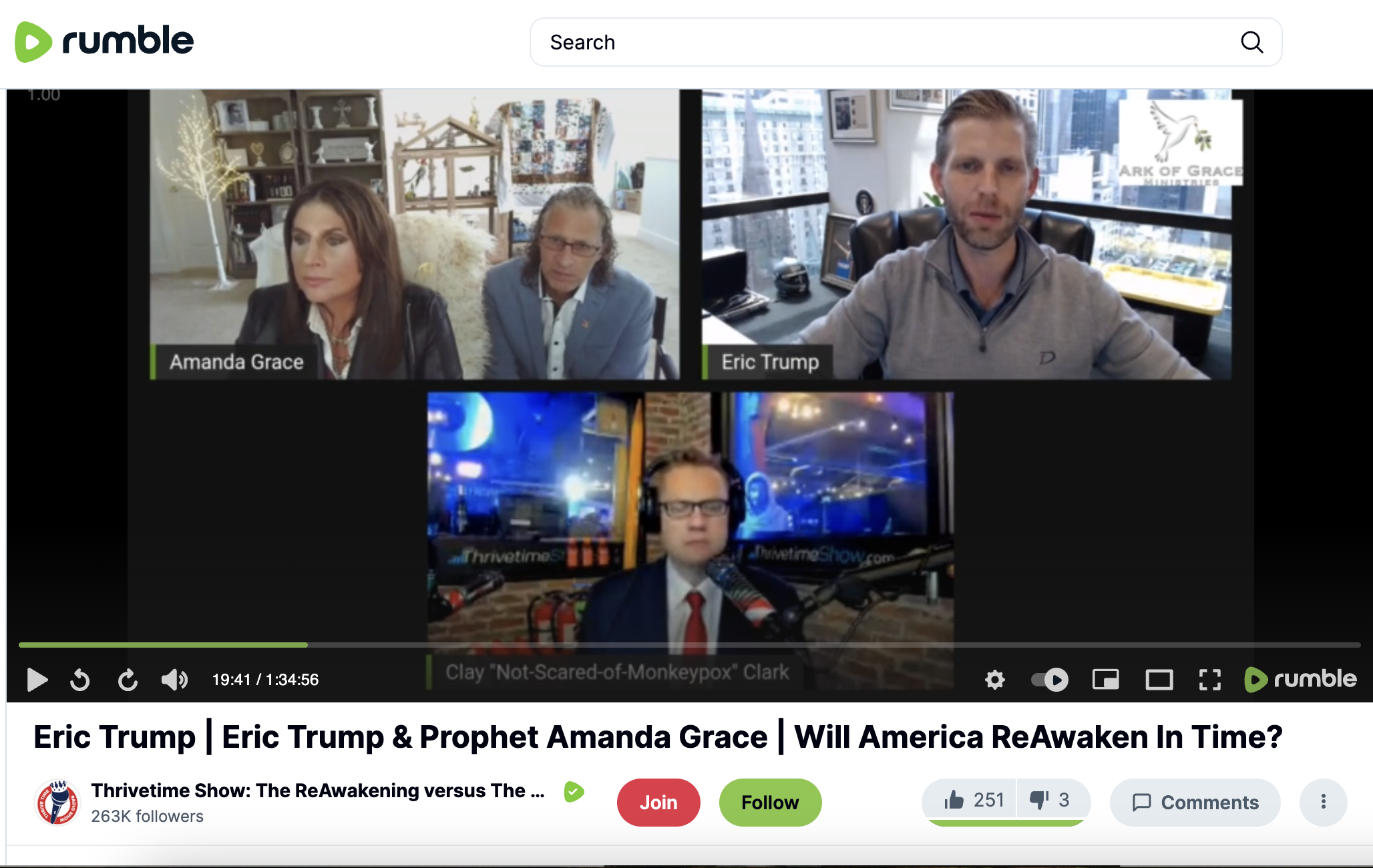 Eric Trump Amanda Grace 