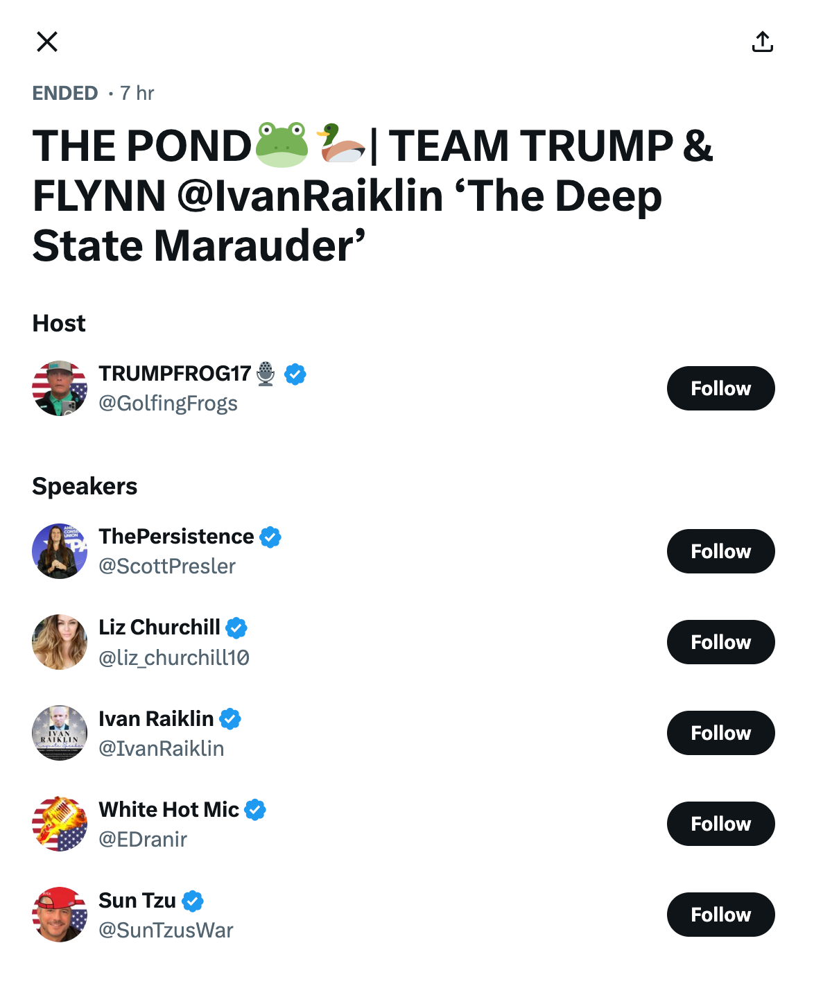 Raiklin Space QAnon supporter host