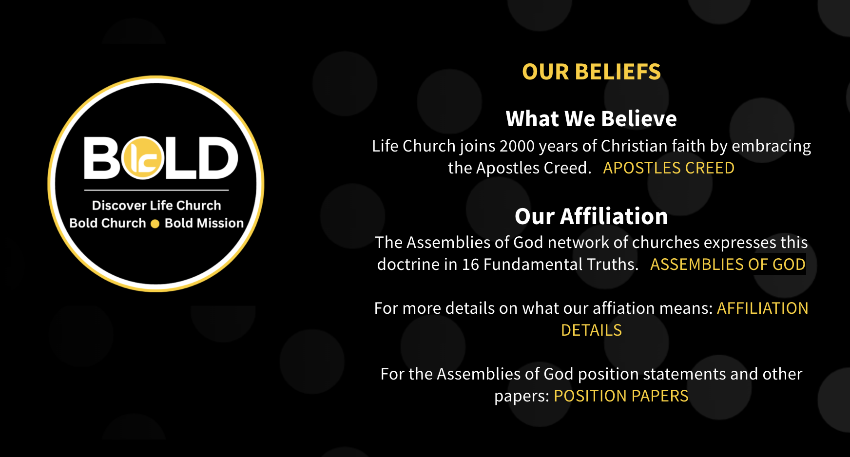 Life Church - AG affiliation
