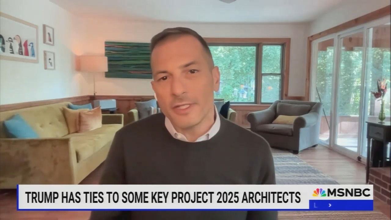 MSNBC's The Weekend discusses Project 2025 with Angelo Carusone ...
