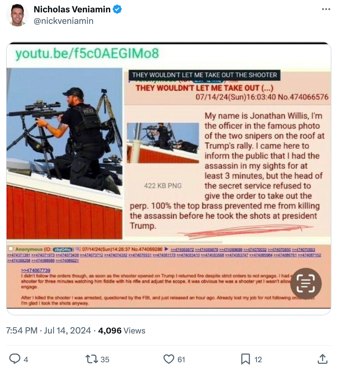 Veniamin 4chan post