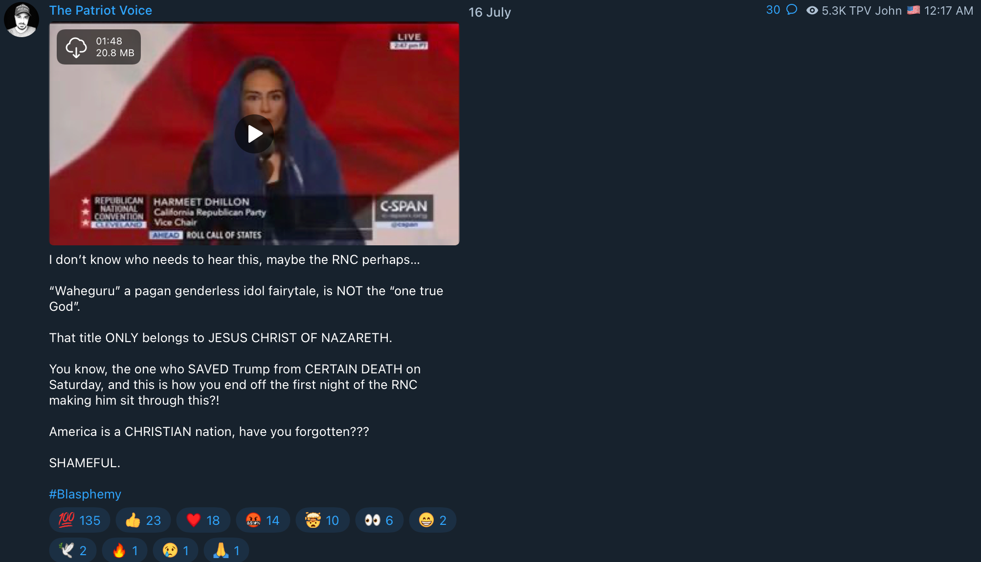 QAnon John Sikh prayer