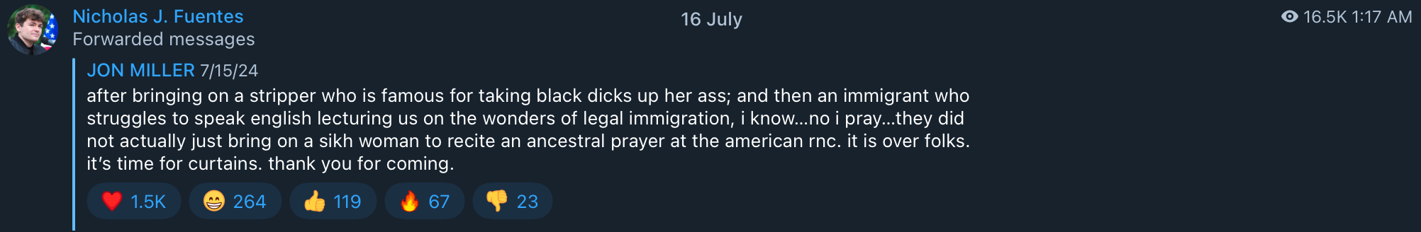 Nick Fuentes Sikh prayer