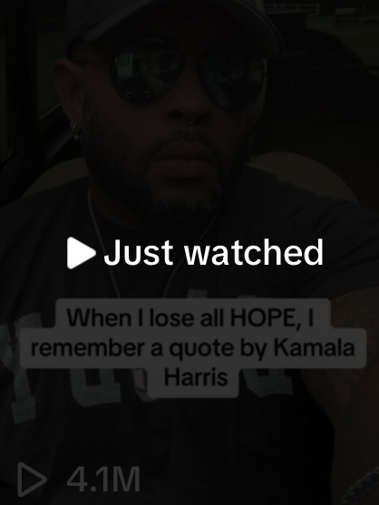 Fake Harris audio TikTok 2 view count