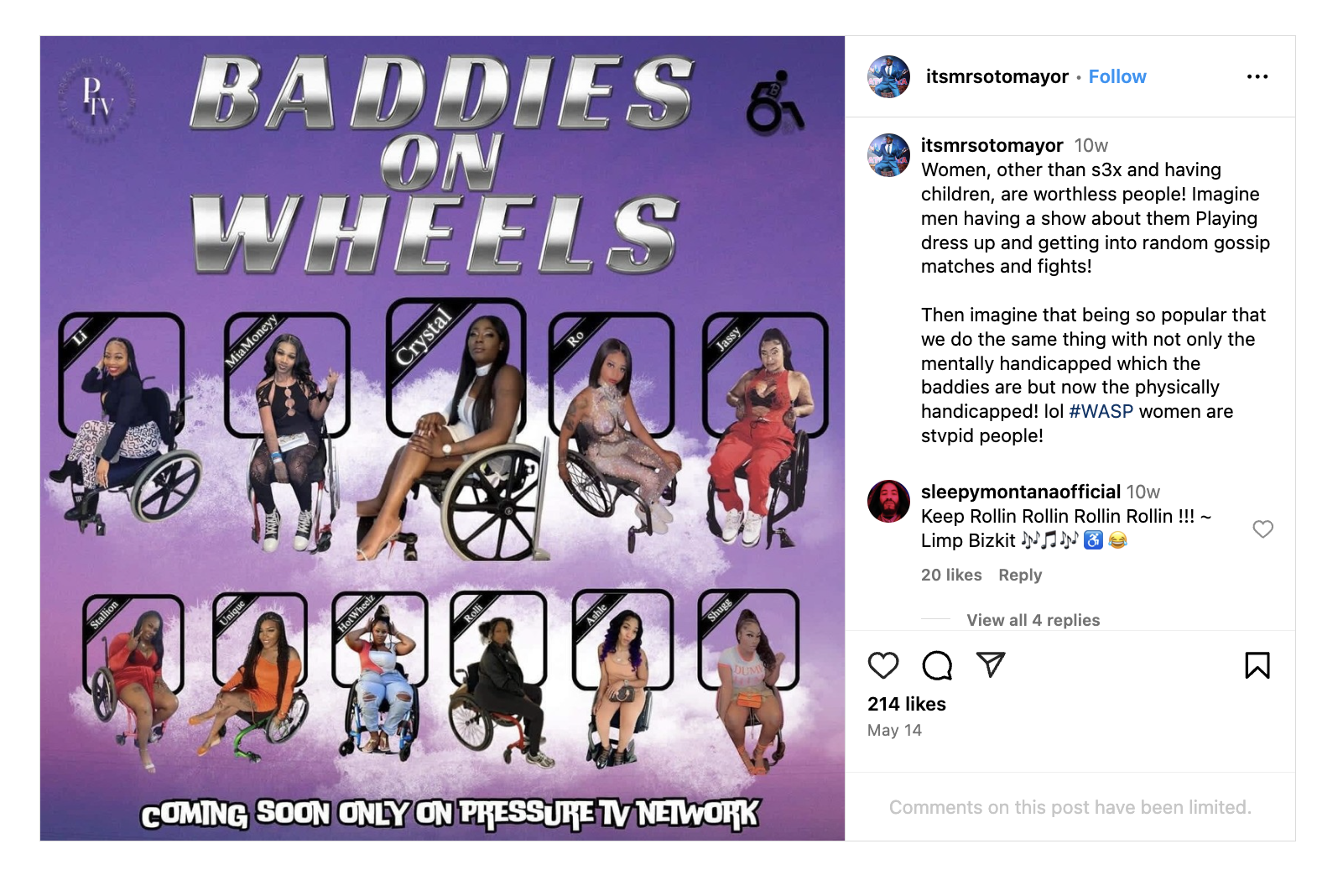 Tommy Sotomayor women worthless 