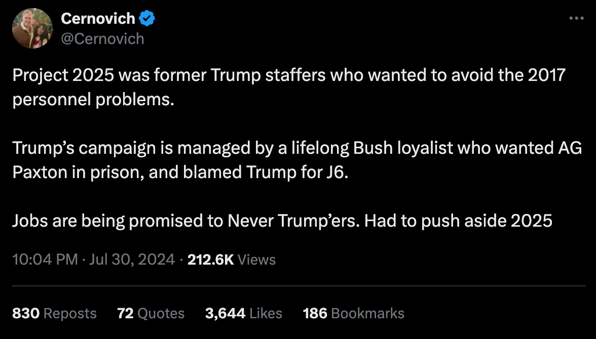 Cernovich Project 2025 post1