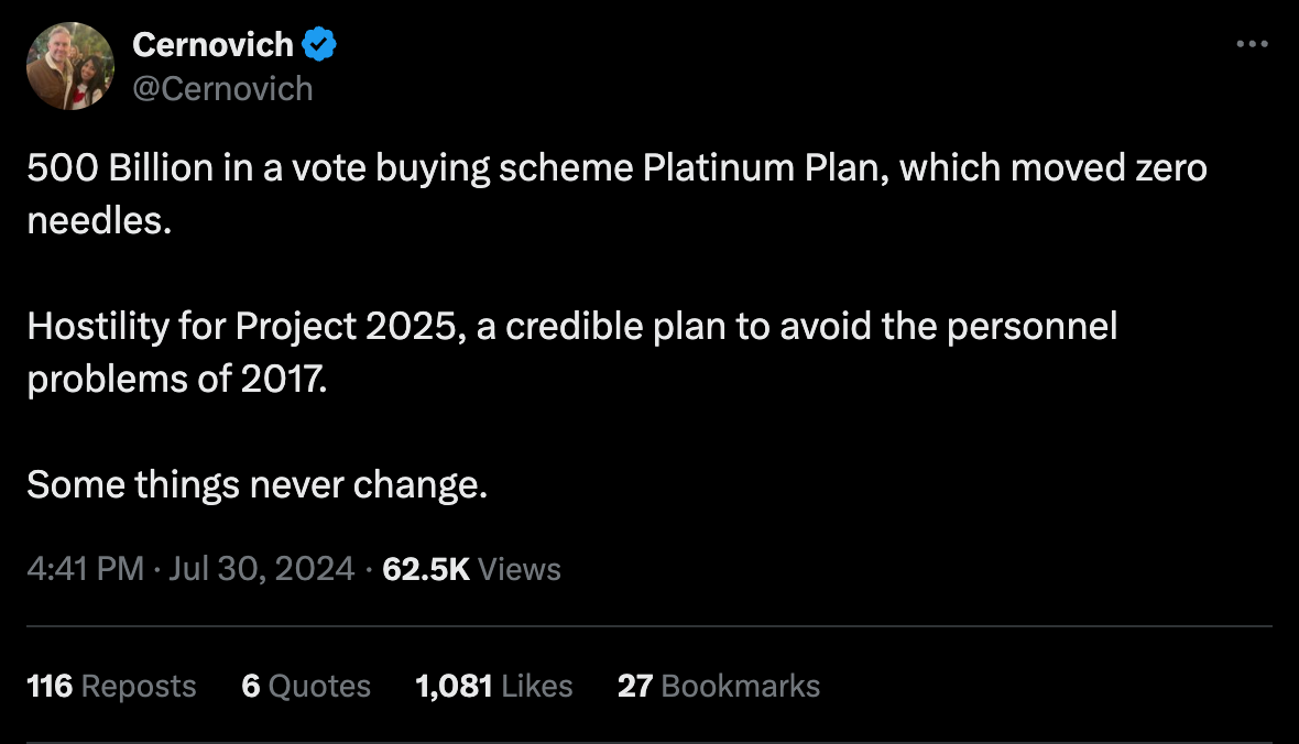 Cernovich Project 2025 post2