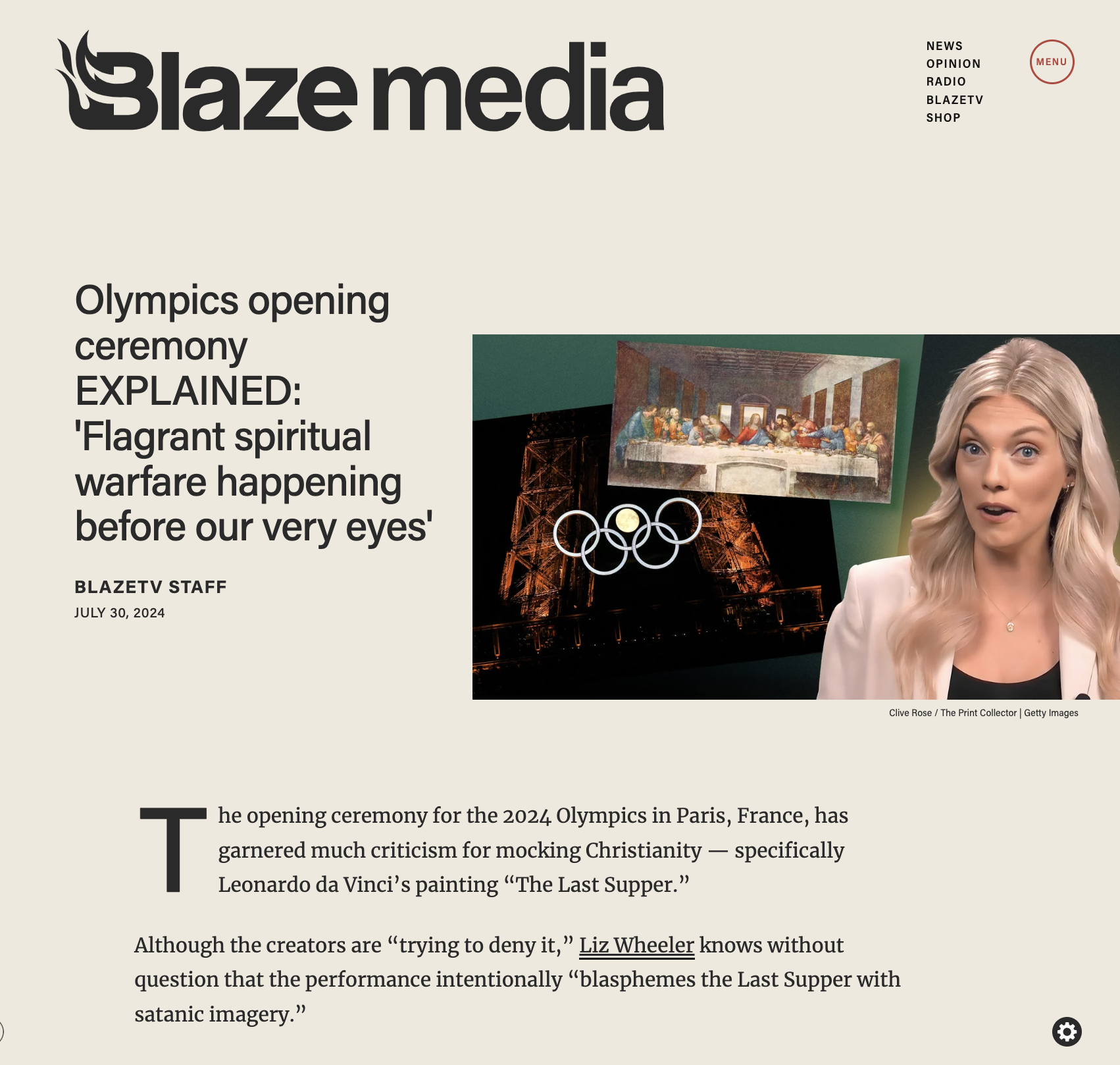 Blaze, spiritual warfare 
