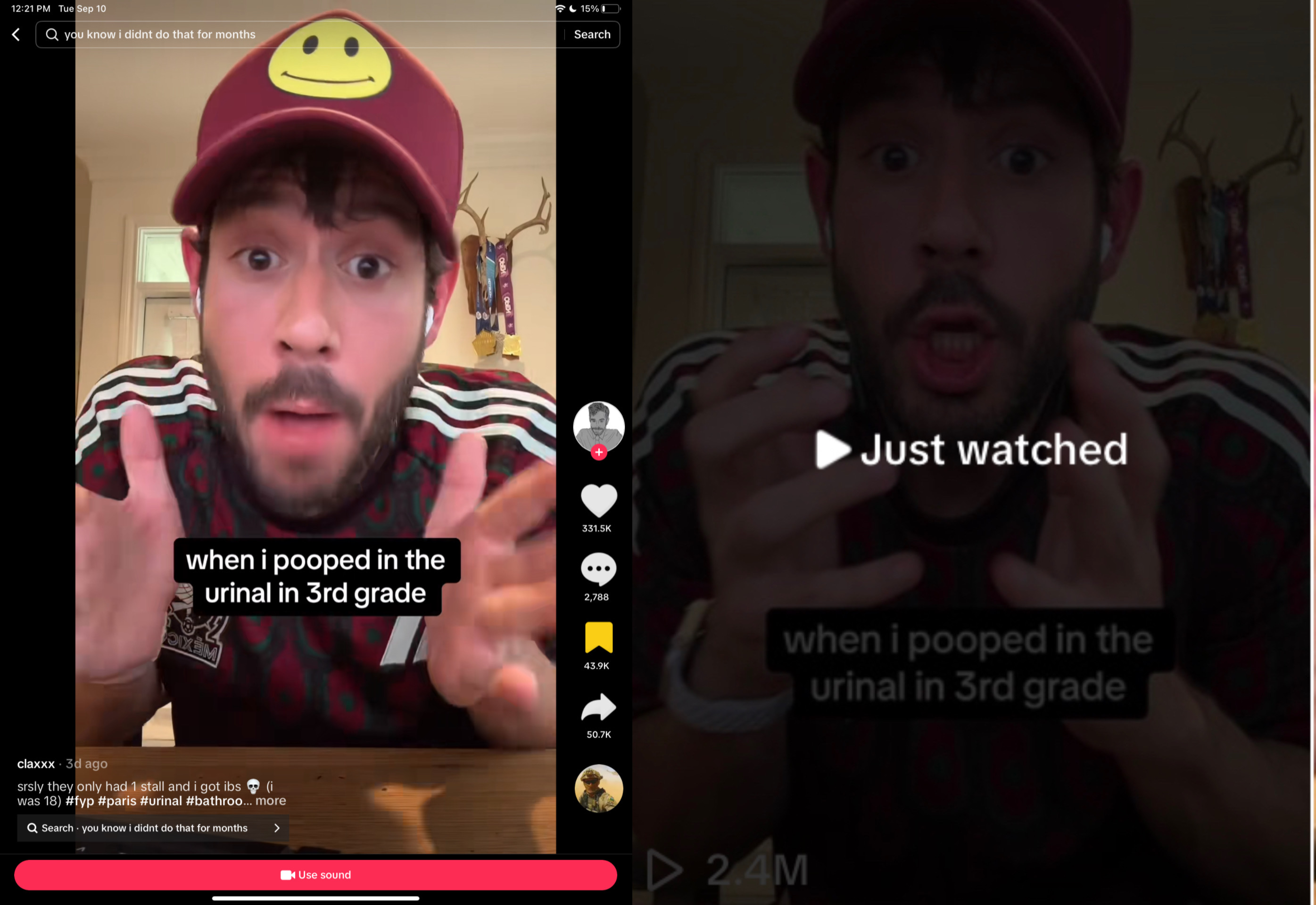 Meme using Hitler audio for a toilet humor joke