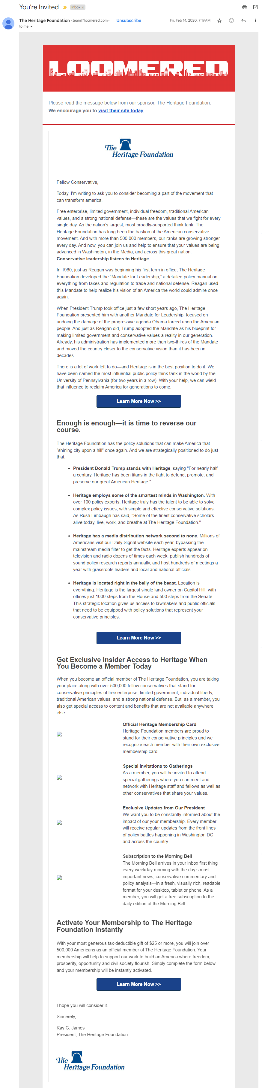 Laura Loomer Heritage Foundation