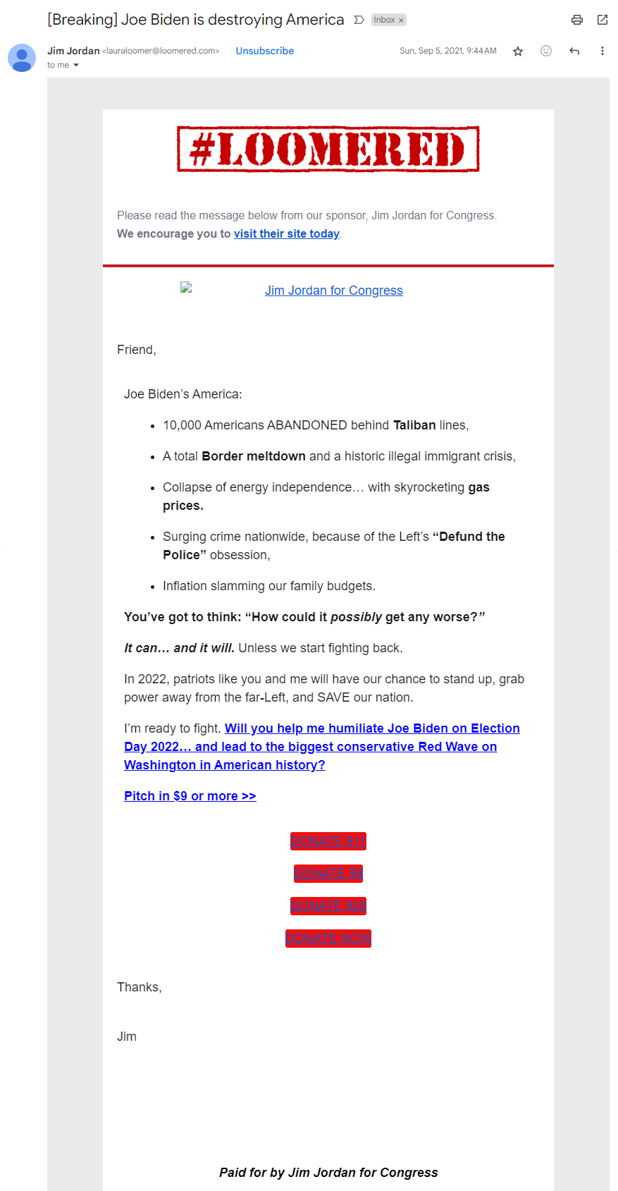 Laura Loomer Jim Jordan for Congress