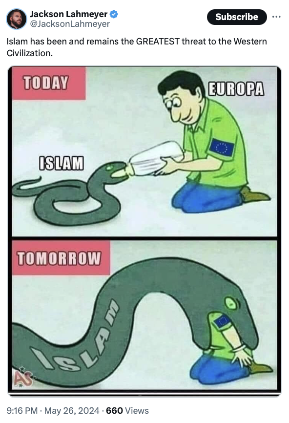 Lahmeyer Islam is a threat