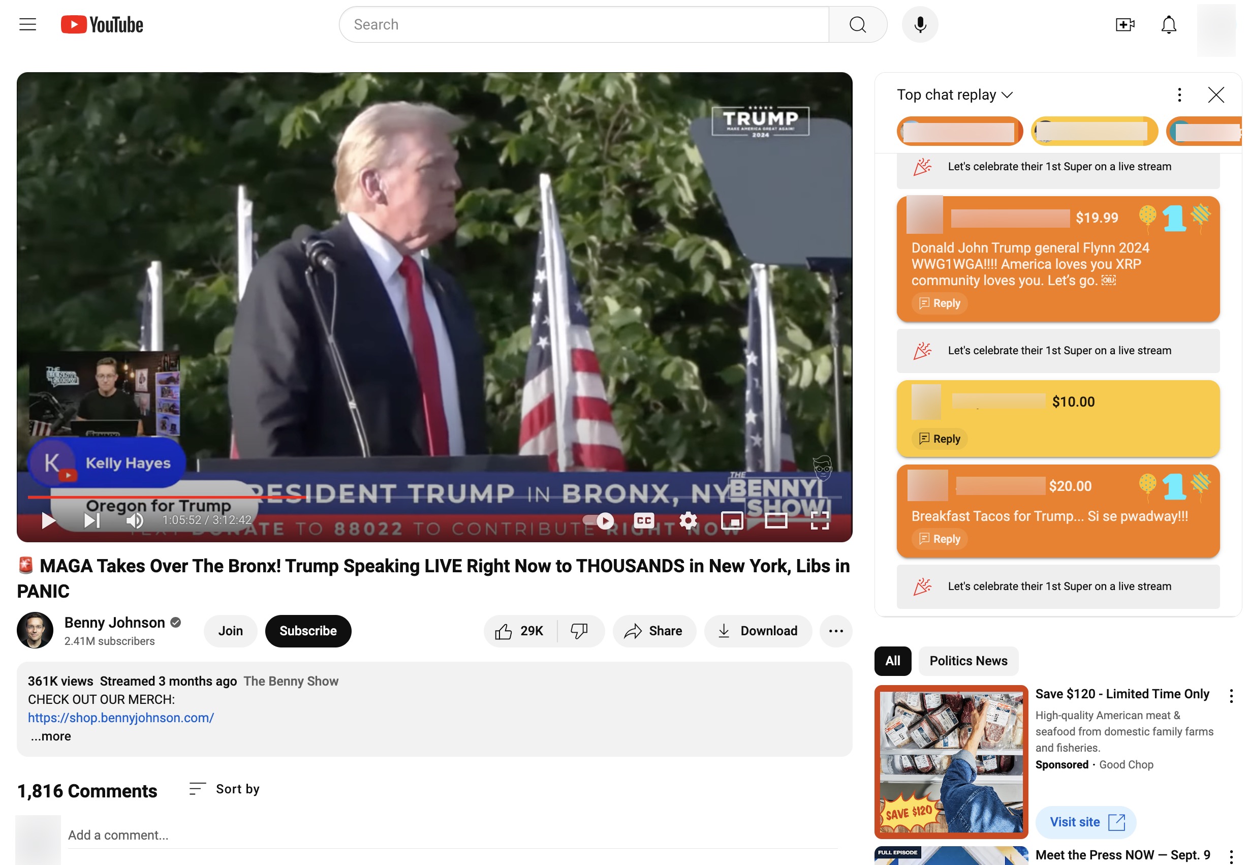 Benny johnson_superchats_wwg1wga