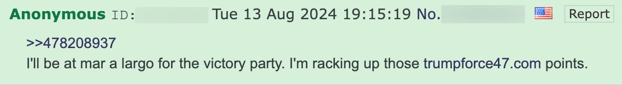 4chan Trump Force 47 post4