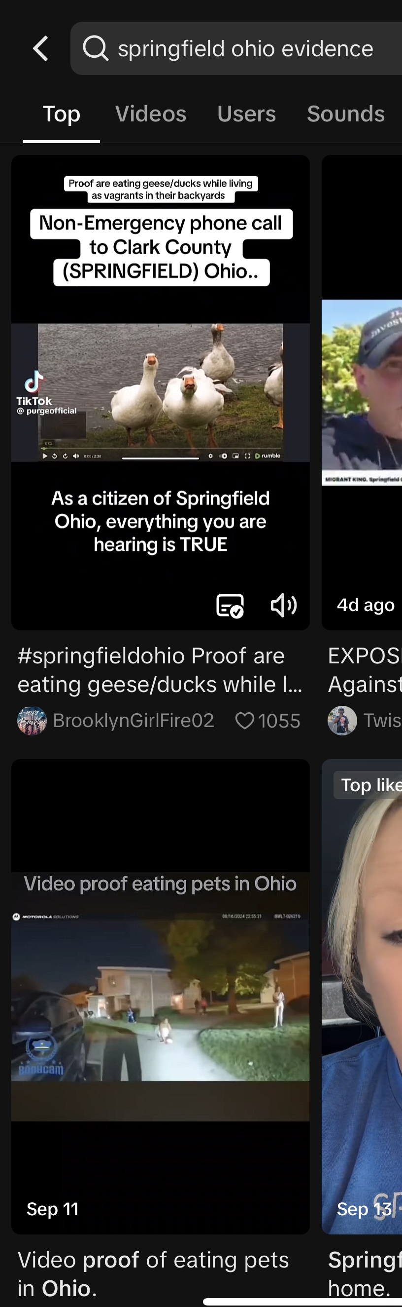 "Springfield, Ohio evidence"