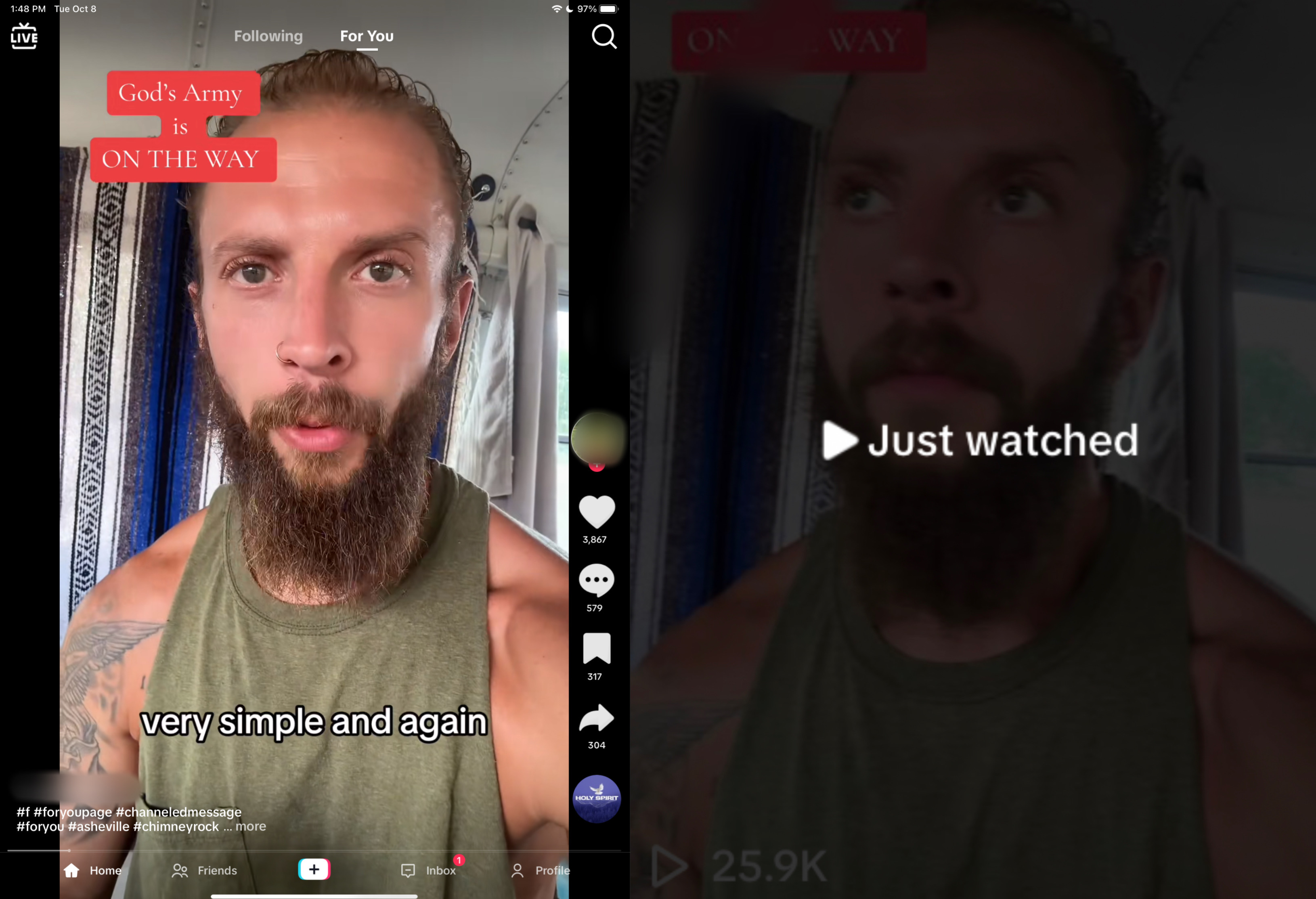 “If you have ever sworn an oath to the constitution of the United States of America to defend this country against all enemies foreign and domestic– then it got real fucking domestic. Stand by awaiting the rally point. I trust we will all do the right thing together.”
