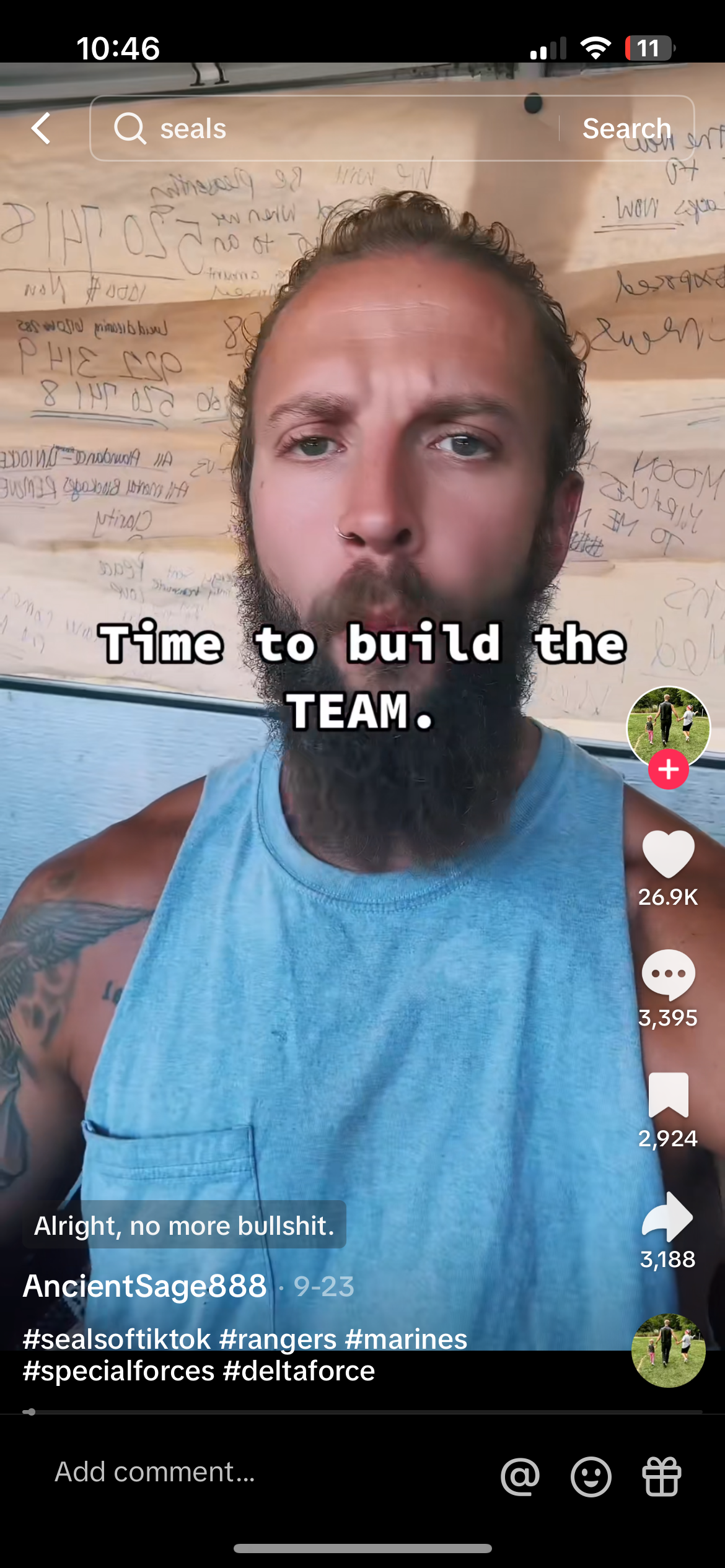 "time to build the team"