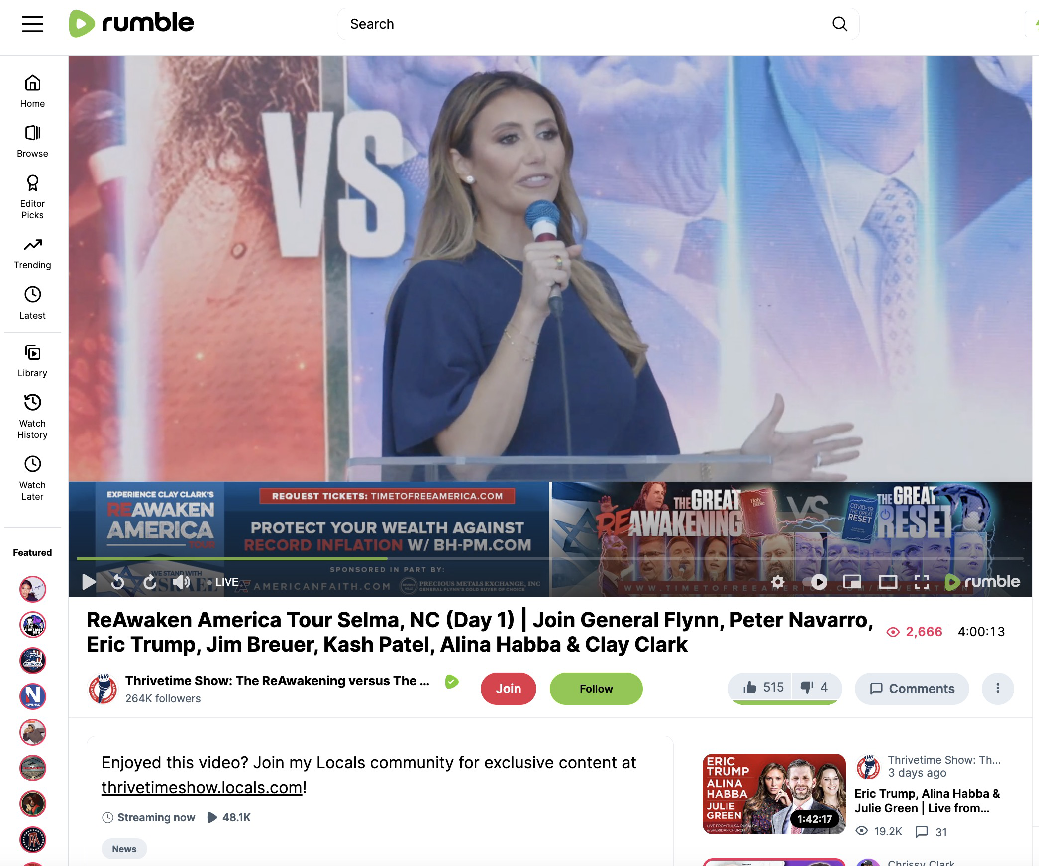 Alina Habba ReAwaken 10/18/24