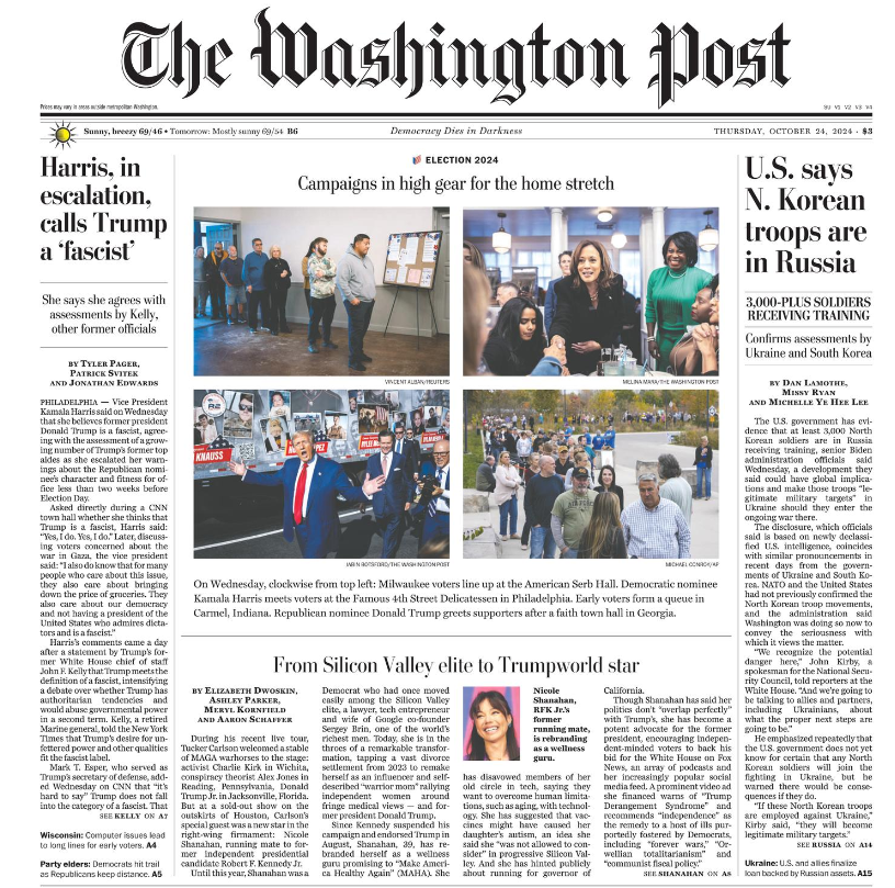 WaPo front page