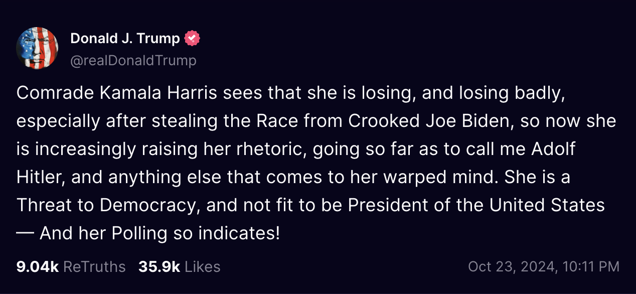 Donald Trump Truth Social