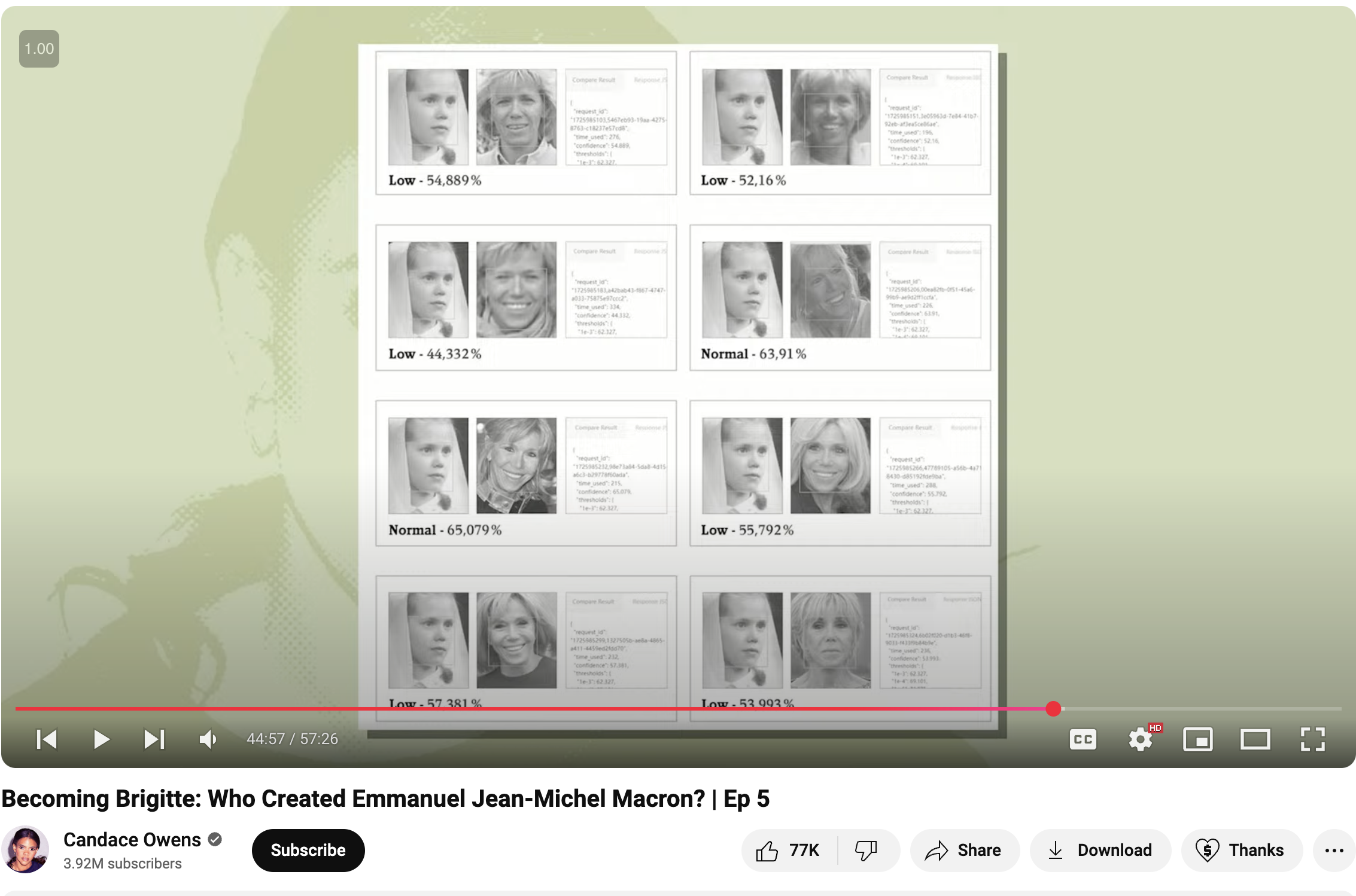 Candace Owens uses "facial recognition software" for transvestigation