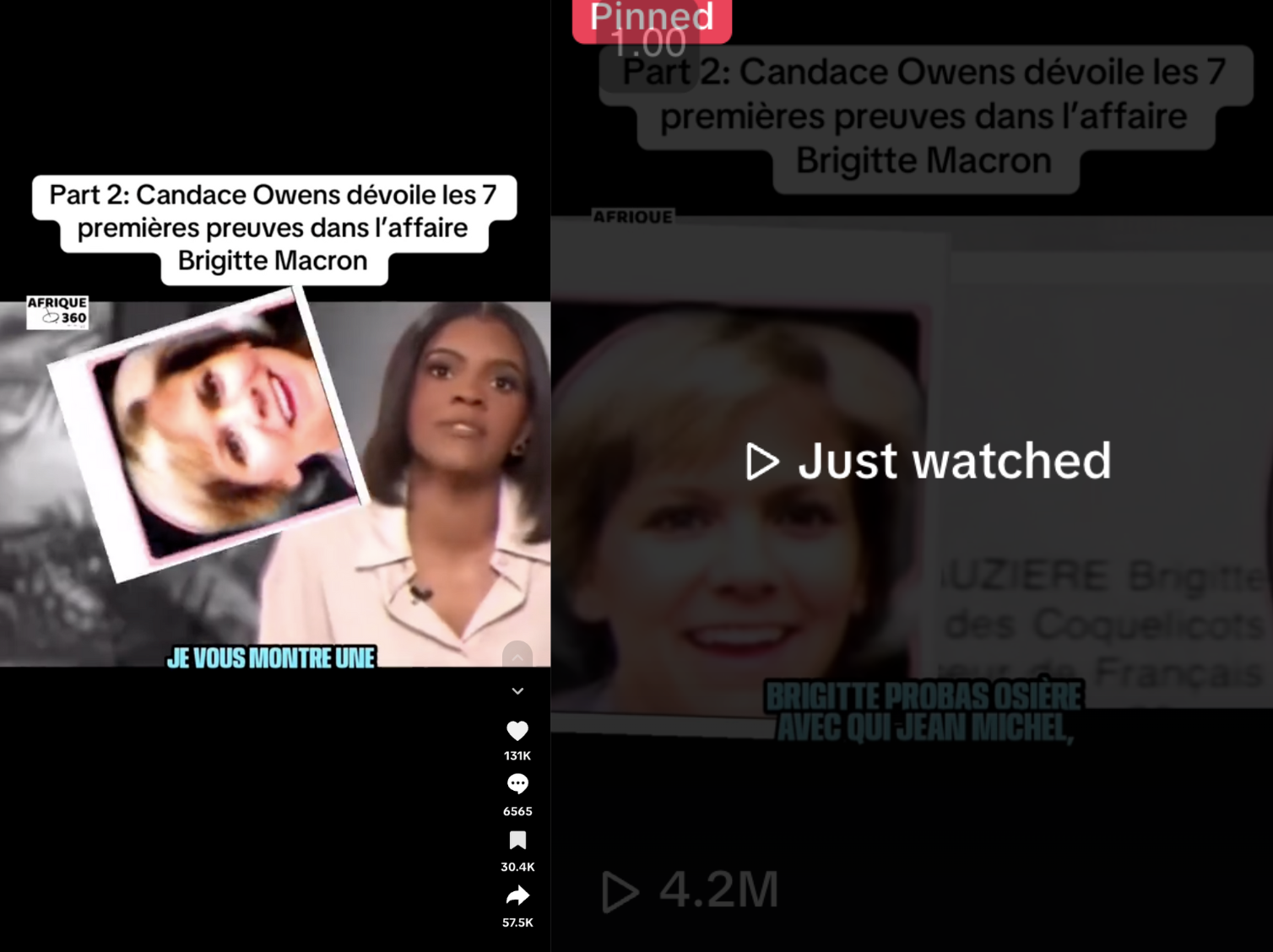 French-language video about Candace Owens' anti-trans claims 