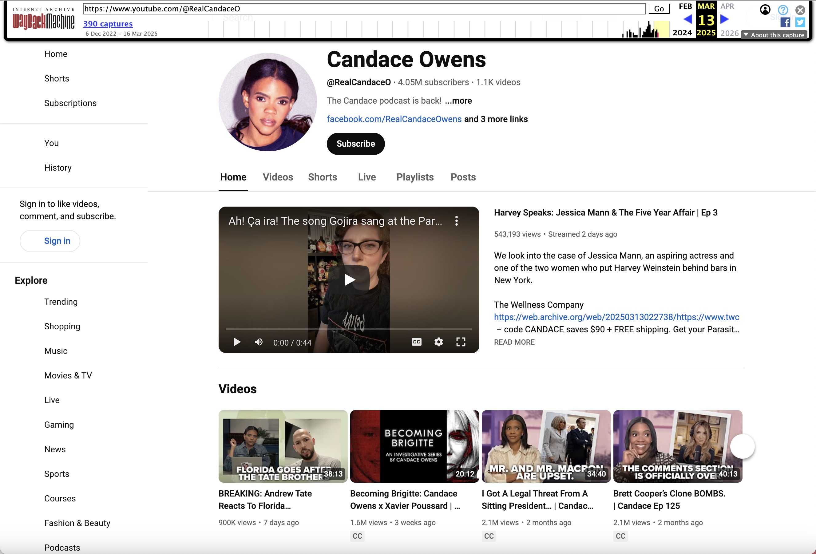 candace owens_youtube_20250313