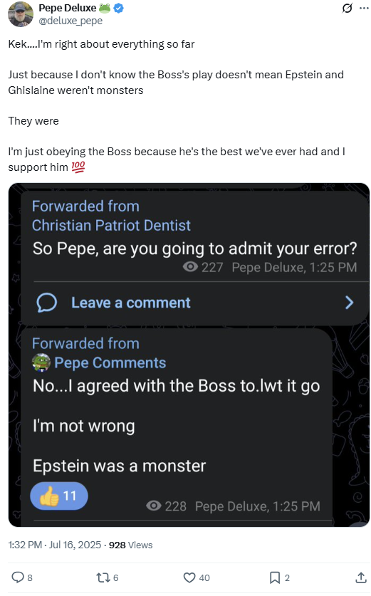 Pepe Deluxe Epstein