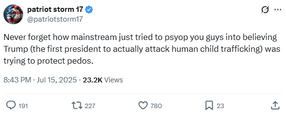 patriot storm 17 Epstein