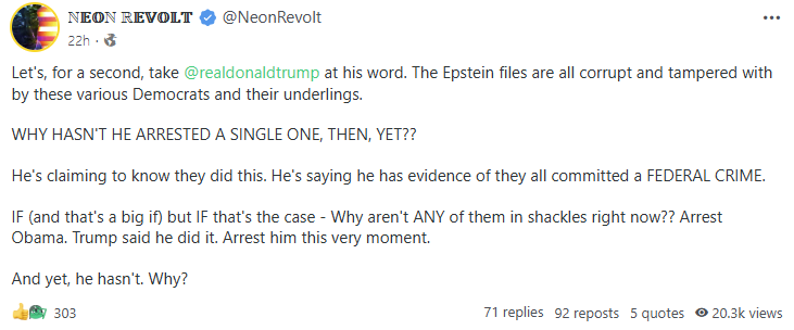Neon Revolt Epstein