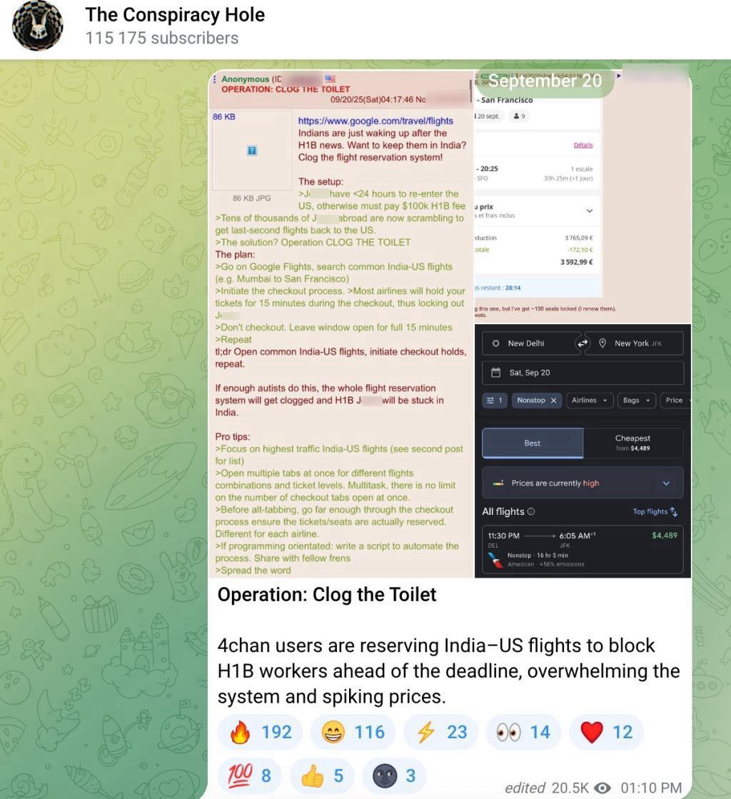 Telegram 4chan H1B campaign1