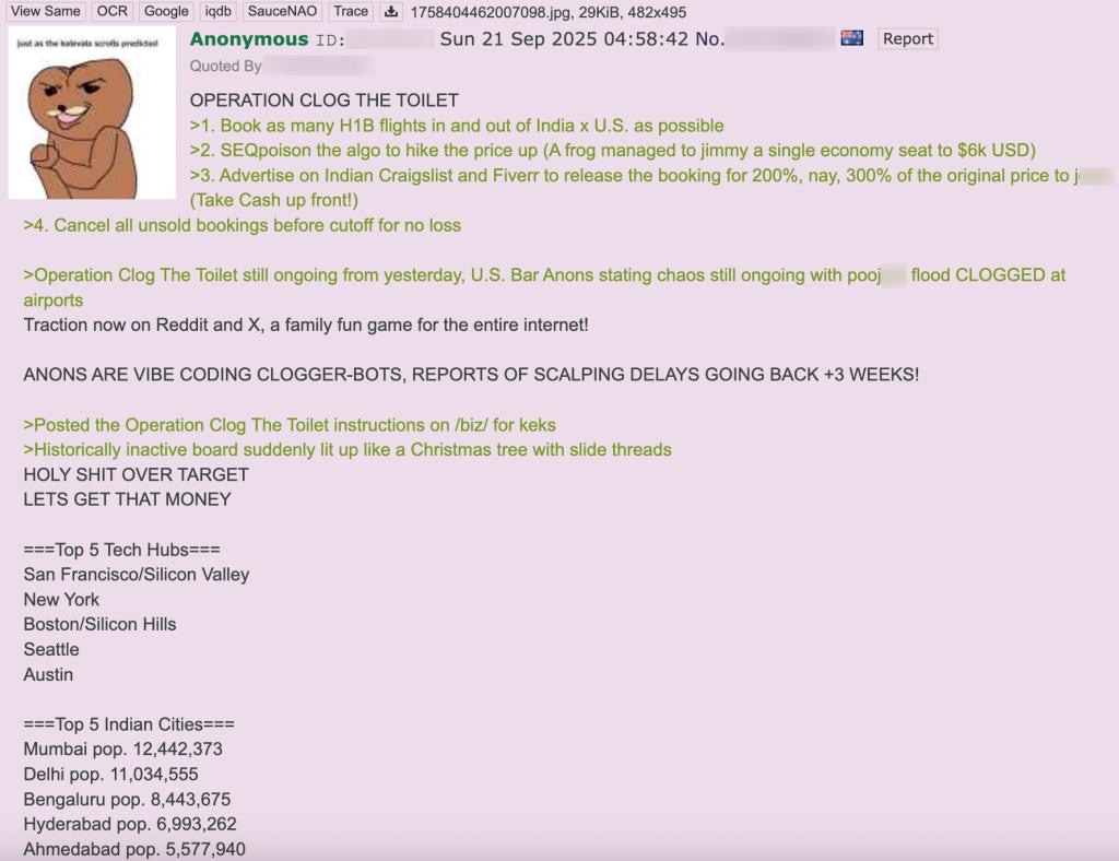 4chan India H1B operation reaction4
