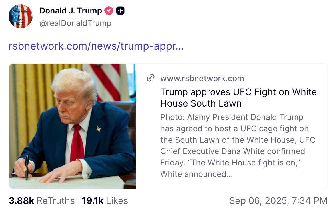 Trump RSNB UFC