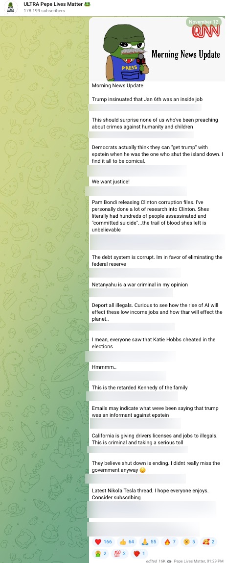 Pepe Lives Matter Trump Epstein informant