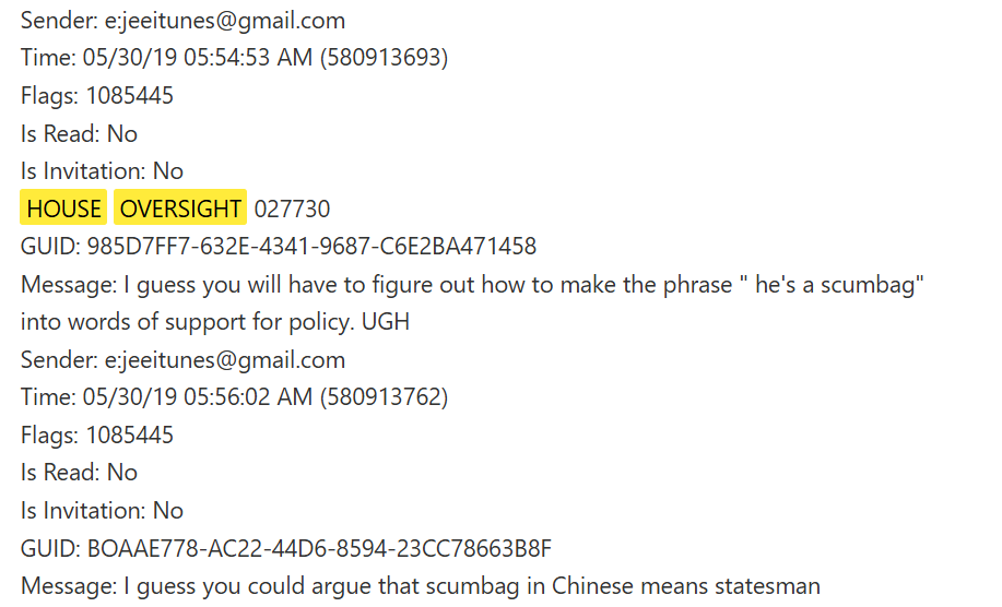 email exchange between Steve Bannon and Jeffrey Epstein