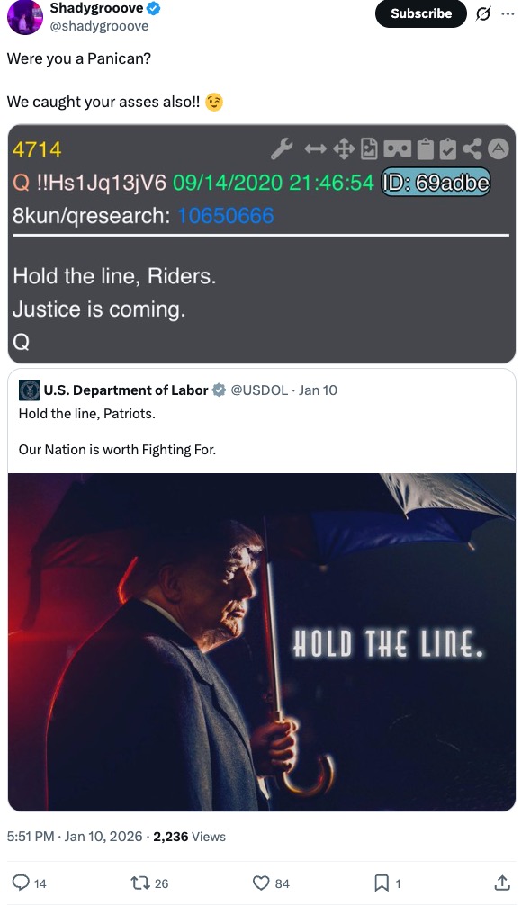 Shadygrooove Labor Department posts