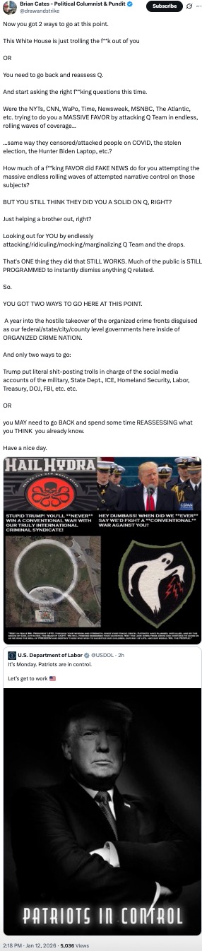 Brian Cates Labor Department posts