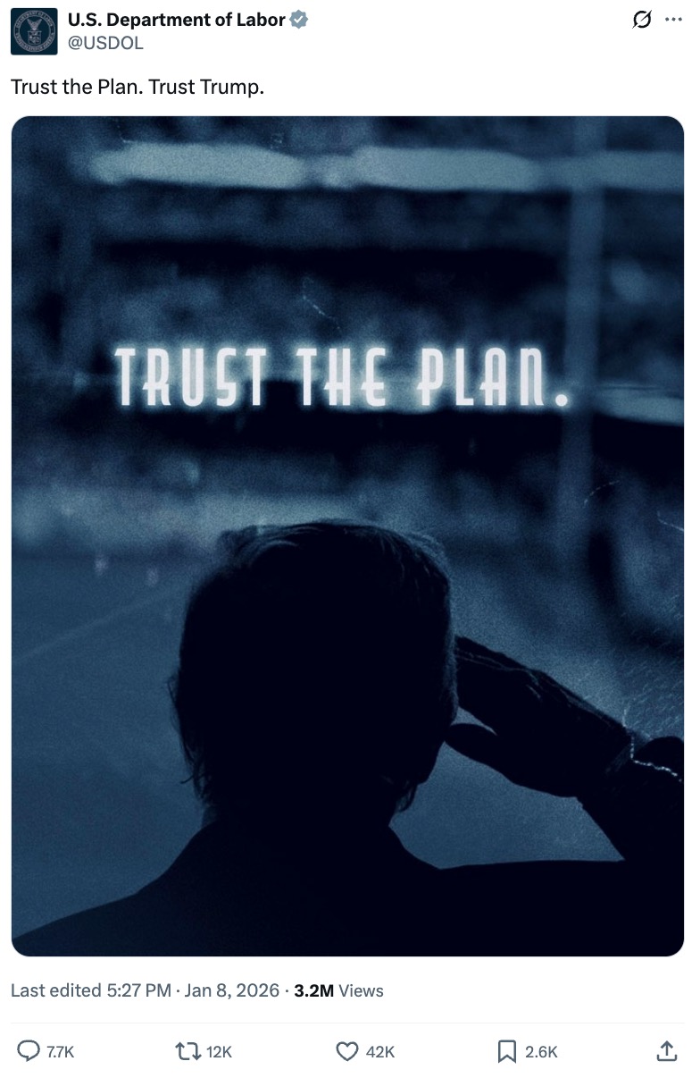 Labor Department QAnon phrase post2