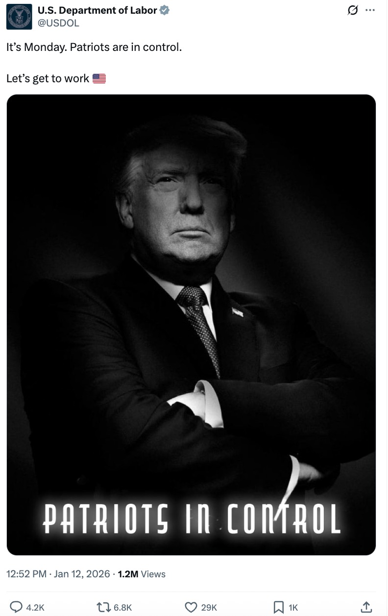 Labor Department QAnon phrase post4