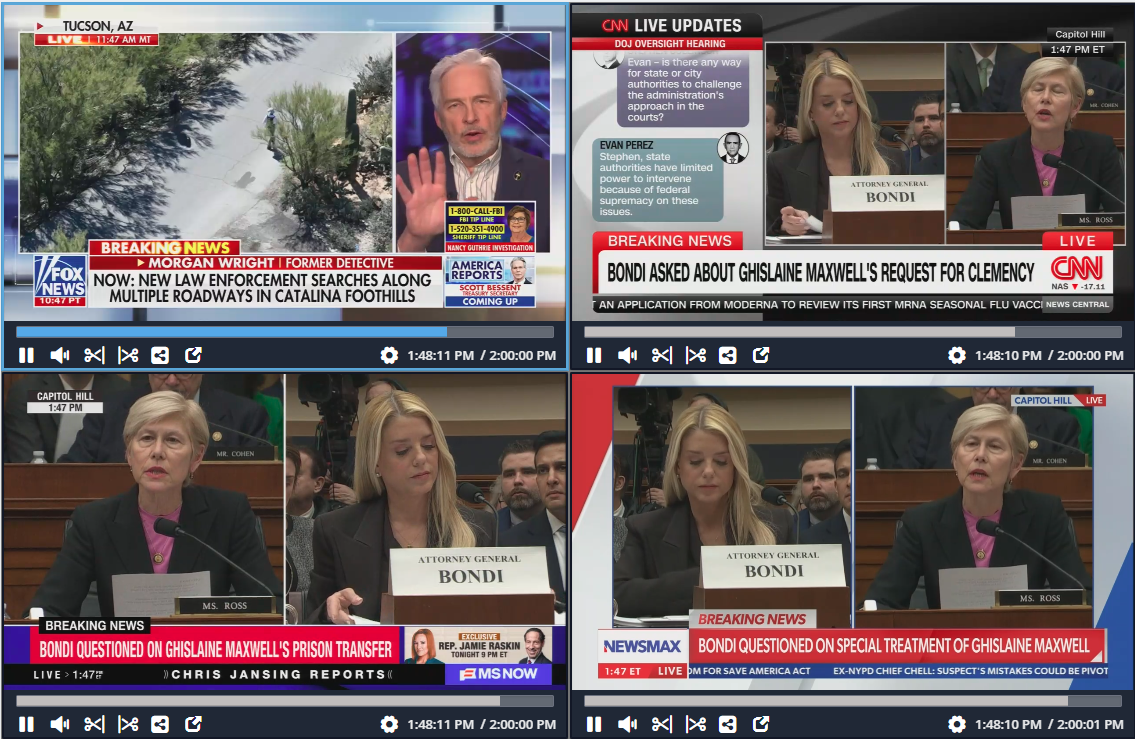 Fox News chose not to air any live coverage of Attorney General Pam Bondi's appearance in front of the House Judiciary Committee