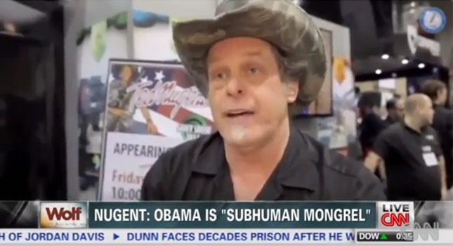 racist white people love Ted Nugent